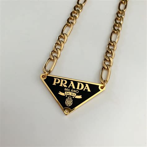 prada necklace vintage|gold prada necklace dupe.